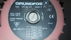 Grundfos circulatiepomp UPC 80-120
