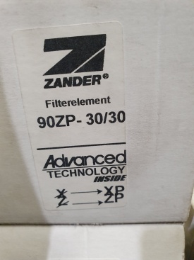 7 x Zander filter element 90ZP- 30/30 