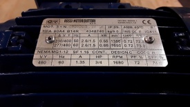 2 x Elektromotor Rossi 0.55 kw, 1.380 rpm 