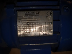 Elektromotor Cantoni 0.18 kw, 1.380 rpm 