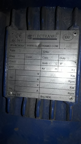 Elektromotor Electramo 18.5 kw, 2.929 rpm 