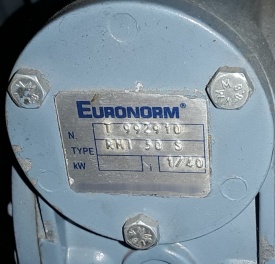 Reductor Euronorm 0.25 kw, 34 rpm 
