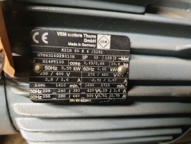 Reductor VEM 0.55 kw, 70 rpm 