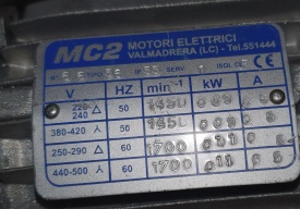 Reductor MC2 0.09 kw, 48 rpm 