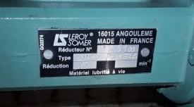 Reductor Leroy Somer 0.12 kw, 138 rpm 