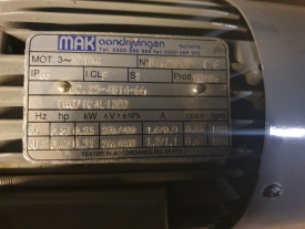 Reductor MAK 0.25 kw, 70 rpm 