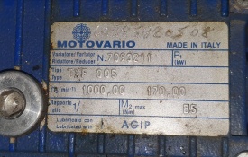 Reductor Motovario 0.55 kw, 92 rpm 