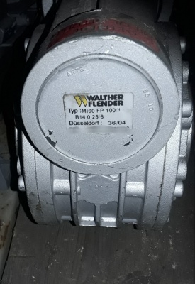 Reductor Flender 0.25 kw, 16 rpm 