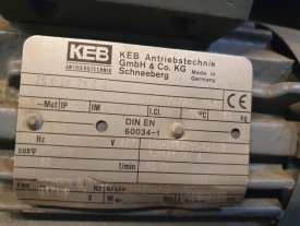 Reductor KEB 0.37 kw, 80 rpm 