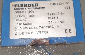 Reductor Flender 1.5 kw, 28.1 rpm 