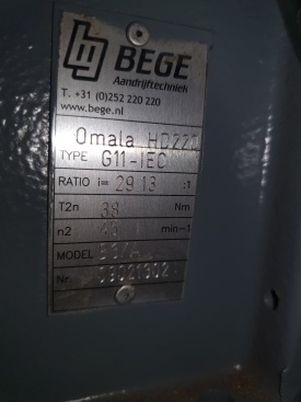 Reductor Bege 0.18 kw, 45 rpm 