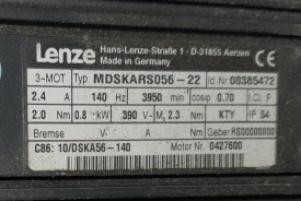 Servomotor Lenze met reductor MDSKARS056-22