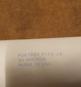 25 x Purtrex filter PX01-10 01 MICRON 