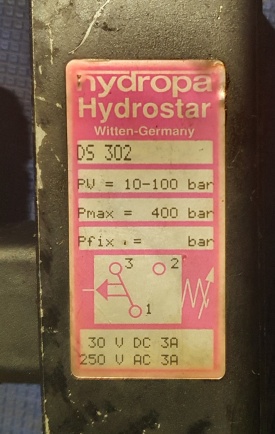 Hydropa hydrauliek ventiel DS.302 