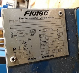 Flutec hydrauliekpomp 303E2520 