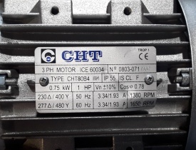 Reductor CHT 0.75 kw, 69 rpm 