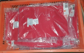 KLM kleding rood schort M 
