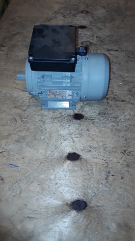 2 x Elektromotor BEGE 0.25 kw, 1.380 rpm 230 volt