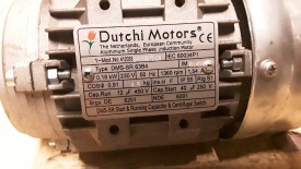 2 x Elektromotor Dutchi 0.18 kw,1.360 rpm 230 volt