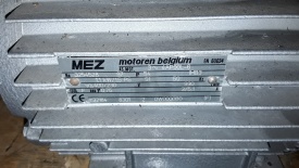 5 x Elektromotor MEZ 1,1 kw, 930 rpm 