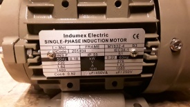 2 x Elektromotor 0.18 kw, 1.400 rpm 230 volt 