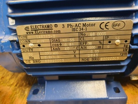 Elektromotor Electramo 0.55 kw, 2.845 rpm 