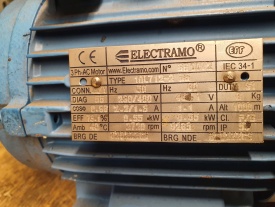 Elektromotor Electramo 0.55 kw, 2.720 rpm 