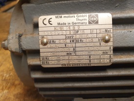 Elektromotor VEM 0.55 kw, 2.830 rpm 