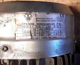 Elektromotor 0.75 kw, 920 rpm 