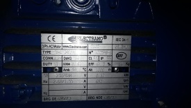 2 x Elektromotor Electramo 0.37 kw, 692 rpm 