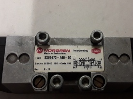 2 x Norgren magneetventiel SXE9673-A60-00 