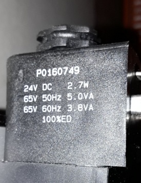 4 x Parker magneetventiel DX2-621-BL49 