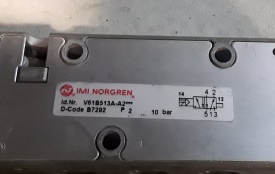 2 x Norgren magneetventiel V61B513A-A2 