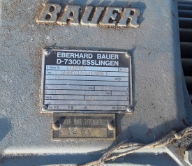 Reductor Bauer 22 kw, 46 rpm 