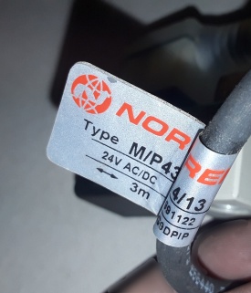 2 x Norgren stekker met kabel M/P43314/13 