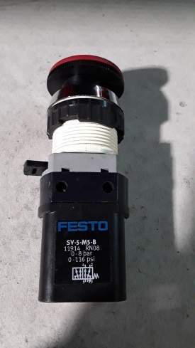 Festo paneelventiel met noodstopknop SV-5-M5-B 
