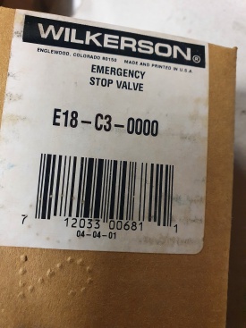 25 x Wilkerson stop start klep E18-C3-0000