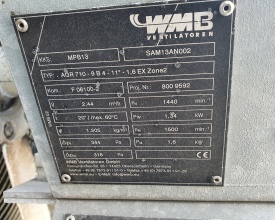 Ventilator WMB AQR 710-9 B4-11°-1,6 EX 