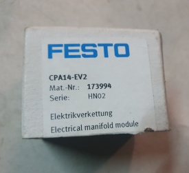 2 x Festo elektrische verdeelblokmodule CPA14-EV2 