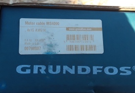3 x Grundfos motor kabel MS4000