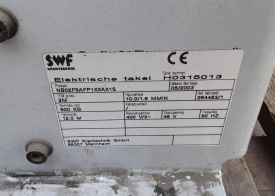 Elektrische kettingtakel SWF 500 KG 