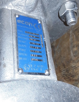 ECON vlinderklep met actuator PN16