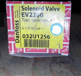 7 x Danfoss magneetventiel 032U1256