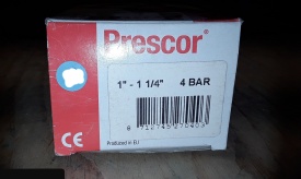 4 x Prescor veiligheidsklep 1"-1/4" 4 BAR DN25 