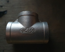 3 x Pijpfitting RVS 1"-150 