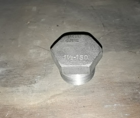 1 x Plug zeskant RVS 11/2-150 