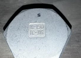 3 x Plug zeskant RVS 1/2-150 TC-316 