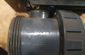 2 x Kogelkraan met actuator DN40-1½" PN16 