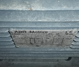 Elektromotor ABB 5.50 kw, 2.910 rpm 