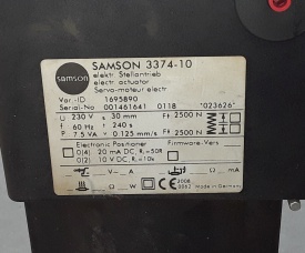 Samson driewegklep met actuator PN15 DN65 